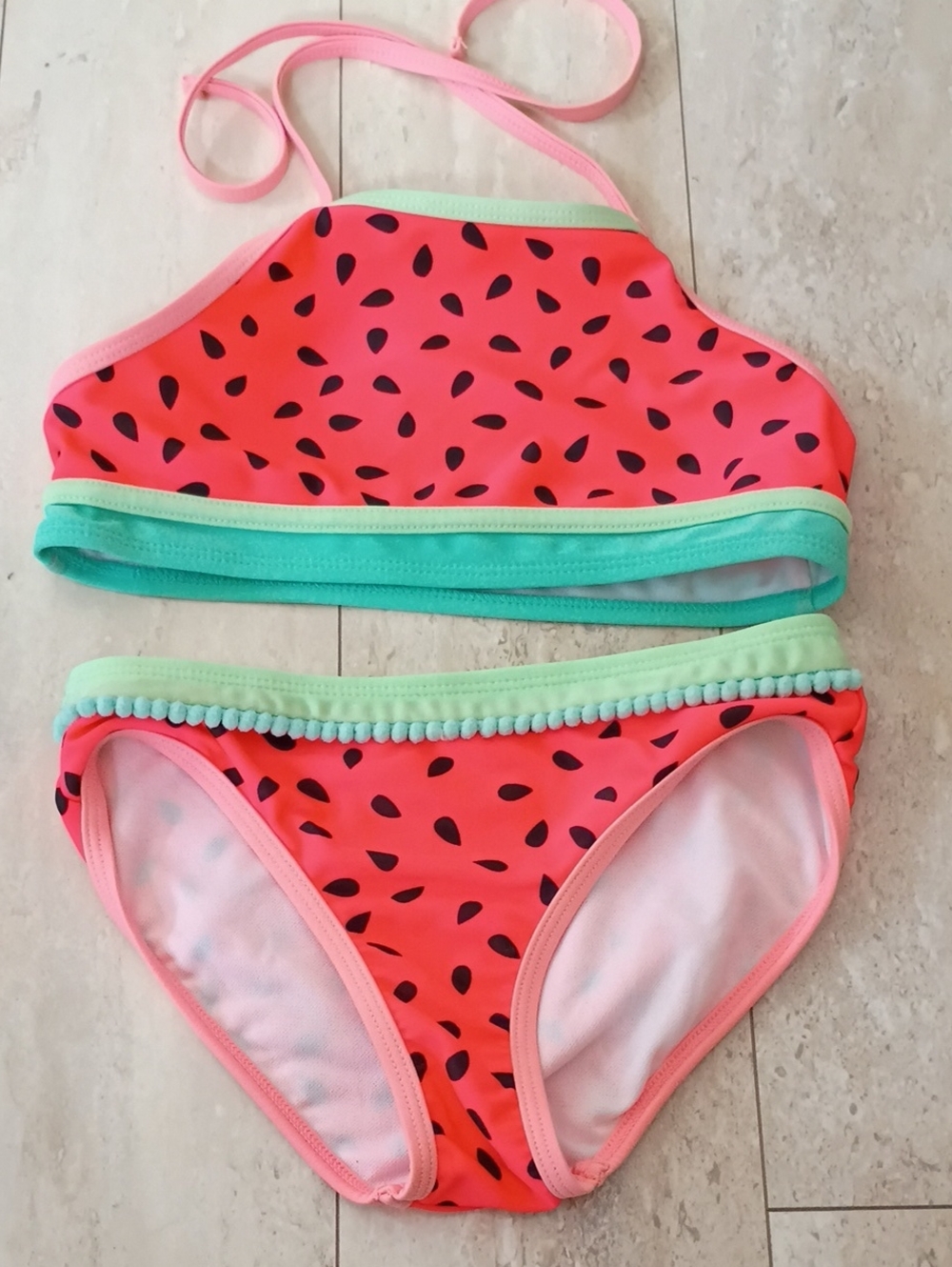 Cat & Jack Watermelon Halter Bikini